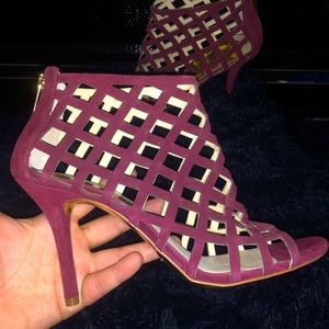 Michael Kors burgundy heels size 9.5